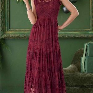 Sundance Catalog lace maxi dress XL New, Never worn